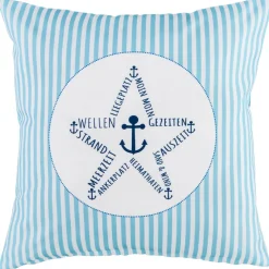 Dekokissen blau Polyester B/L: ca. 45x45 cm