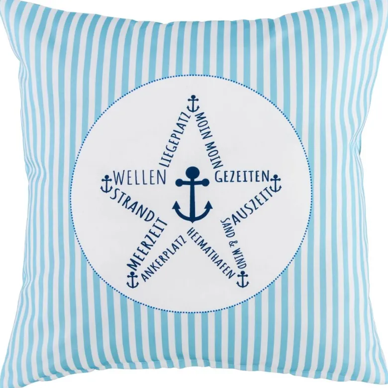 Dekokissen blau Polyester B/L: ca. 45x45 cm