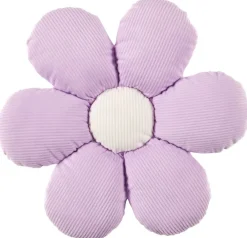 Dekokissen Blume lila Polyester D: ca. 38 cm