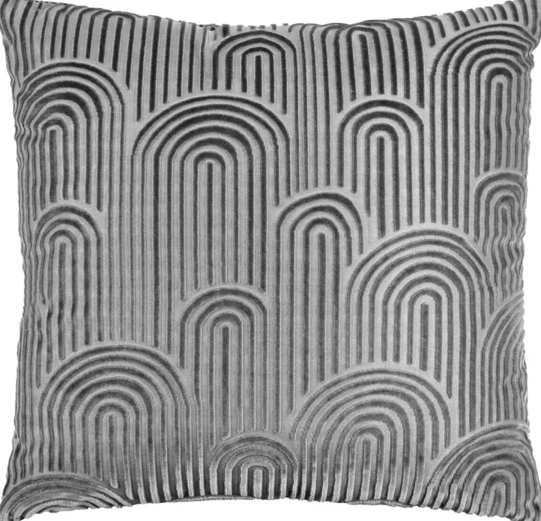 Dekokissen Bogen anthrazit Polyester B/L: ca. 45x45 cm