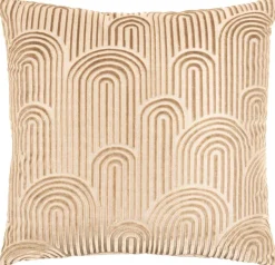 Dekokissen Bogen beige Polyester B/L: ca. 45x45 cm
