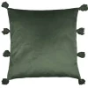 Dekokissen dunkelgrün Polyester B/L: ca. 45x45 cm