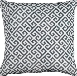 Dekokissen Flanell anthrazit Polyester B/L: ca. 60x60 cm