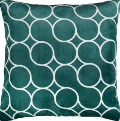 Dekokissen Flanell grün Polyester B/L: ca. 60x60 cm