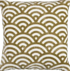 Dekokissen Flanell taupe Polyester B/L: ca. 60x60 cm