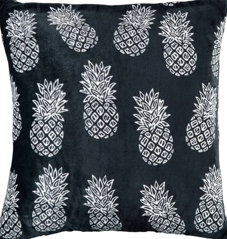 Dekokissen Flanell weiß Polyester B/L: ca. 60x60 cm