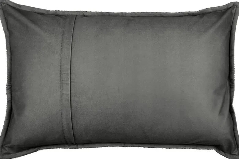 Dekokissen grau Polyester B/L: ca. 40x60 cm