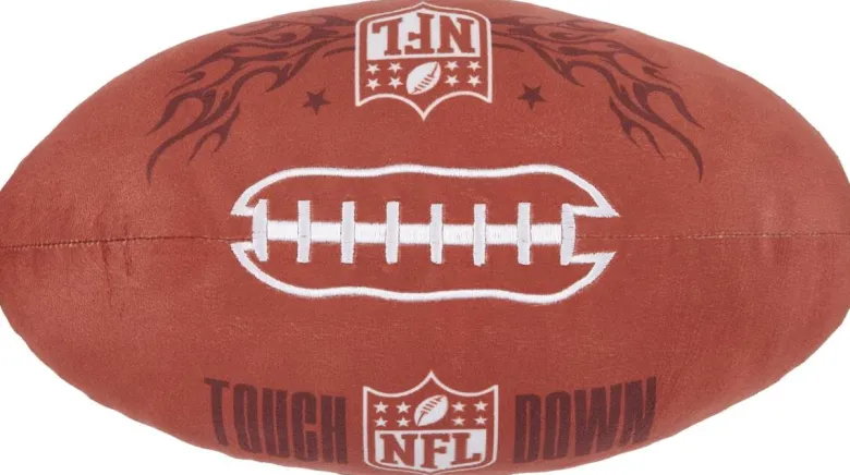 Dekokissen NFL braun Polyester L/D: ca. 36x16,5 cm