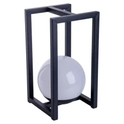 Dekoleuchte 5298122 schwarz weiß Metall Kunststoff B/H/T: ca. 16x30x16 cm