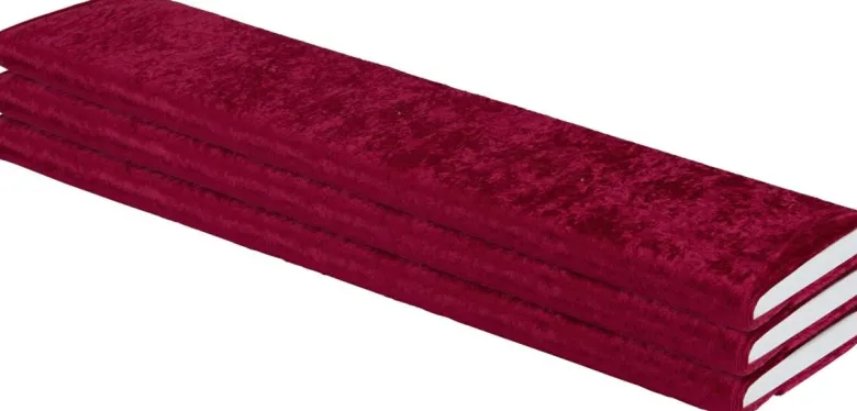 Dekostoff Pannesamt rot B: ca. 150 cm
