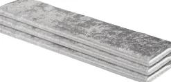 Dekostoff Pannesamt silber B: ca. 150 cm