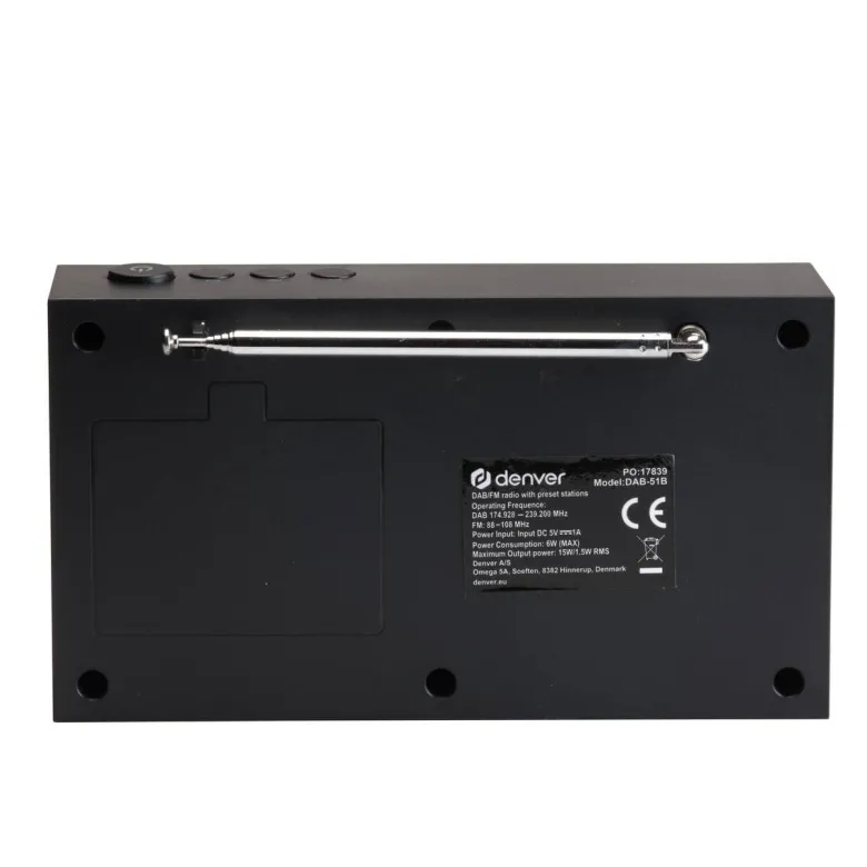 Denver DAB+ Radio DAB-51B schwarz