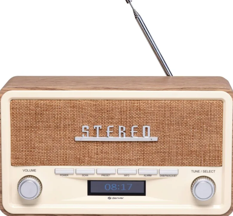 Denver DAB+ Radio DAB-18LW hellbeige