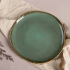 Dessertteller grün Steinzeug D: ca. 20,5 cm