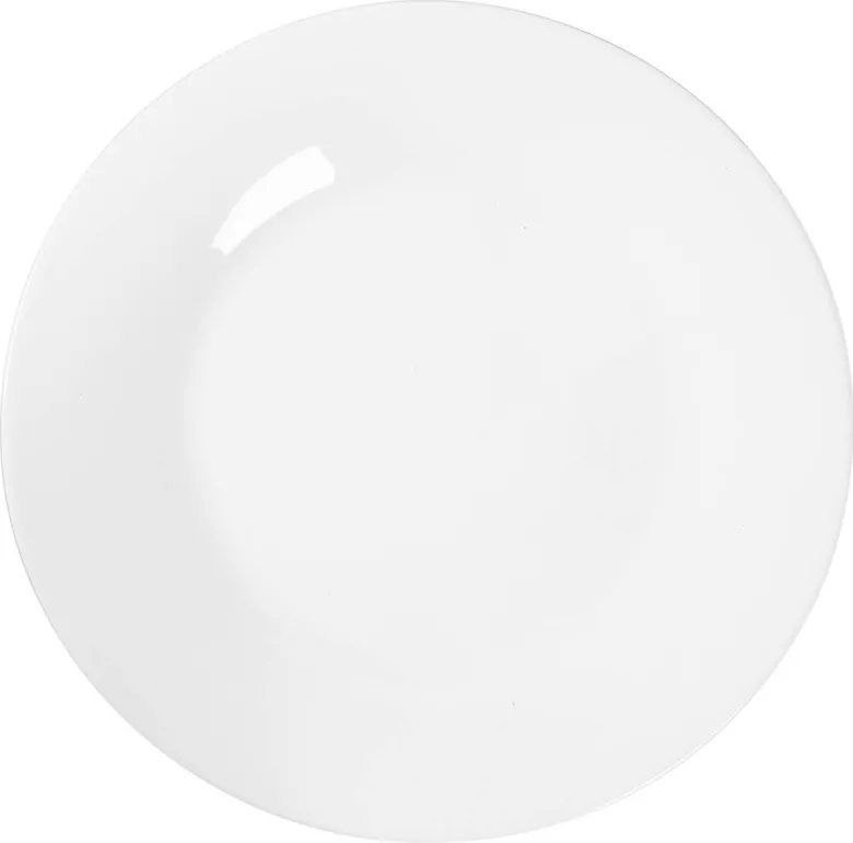 Dessertteller weiß Opal-Hartglas