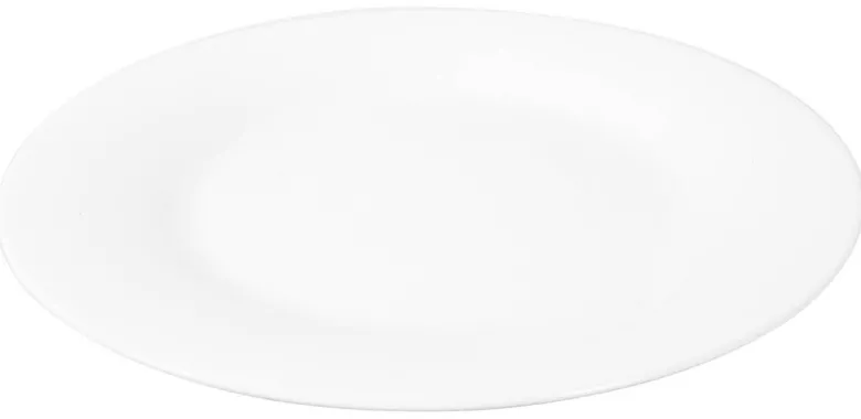 Dessertteller weiß Opal-Hartglas