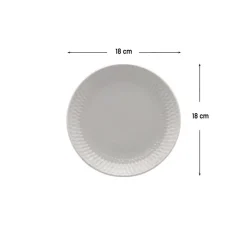 Dessertteller weiß Porzellan D: ca. 18 cm
