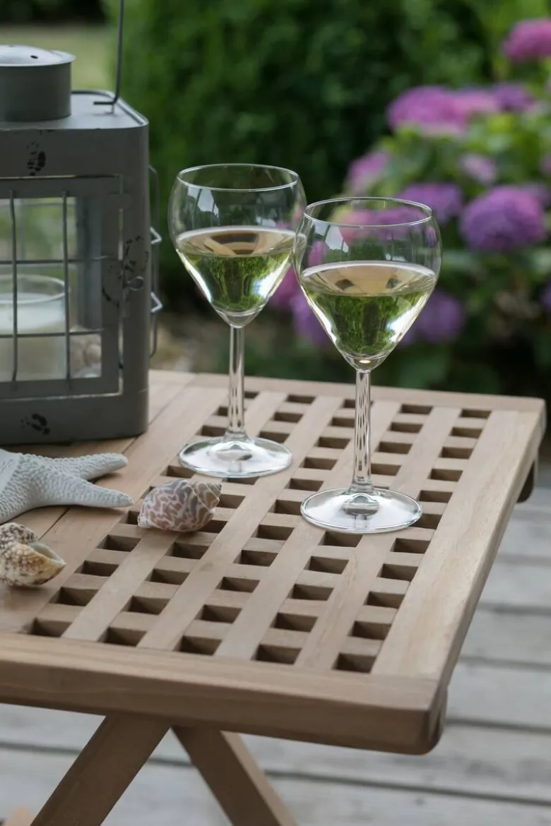 deVries Beistelltisch Woodie natur Teakholz B/H/T: ca. 50x50x50 cm