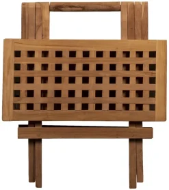 deVries Beistelltisch Woodie natur Teakholz B/H/T: ca. 50x50x50 cm