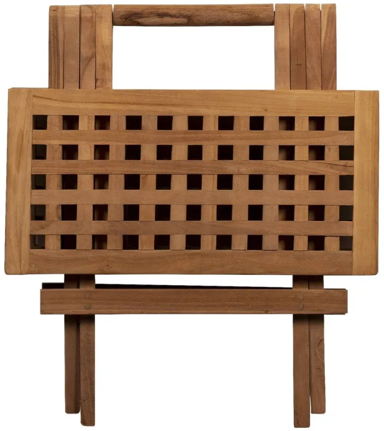 deVries Beistelltisch Woodie natur Teakholz B/H/T: ca. 50x50x50 cm
