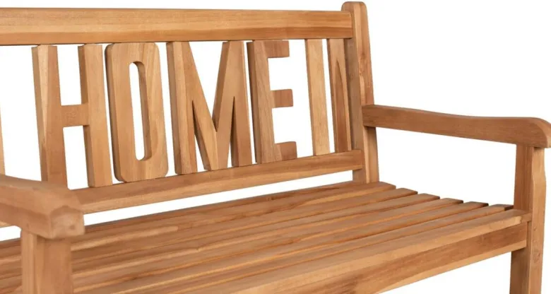deVries Gartenbank Woodie natur Teakholz B/H/L: ca. 60x89x120 cm