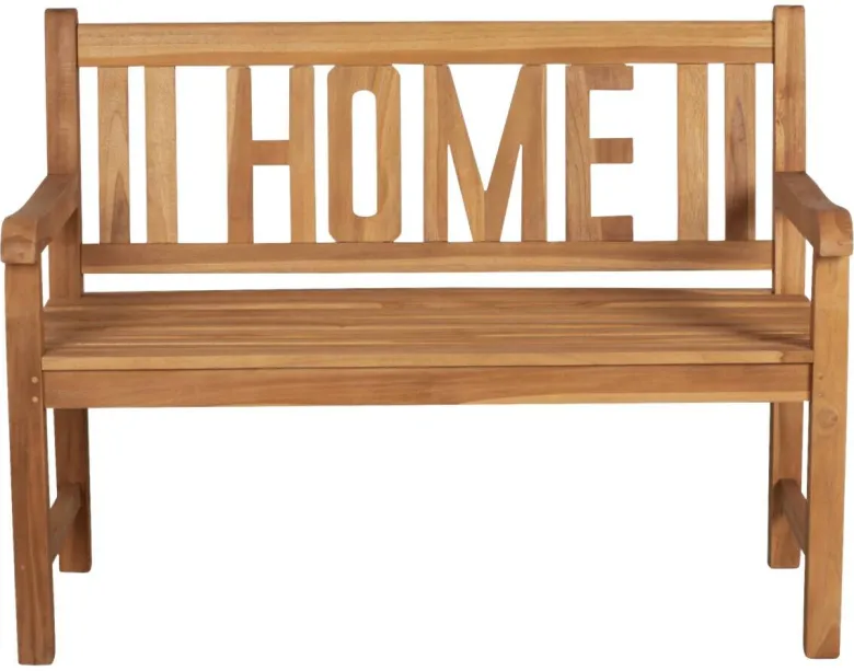 deVries Gartenbank Woodie natur Teakholz B/H/L: ca. 60x89x120 cm