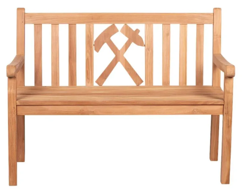deVries Gartenbank Woodie natur Teakholz B/H/T: ca. 120x89x60 cm