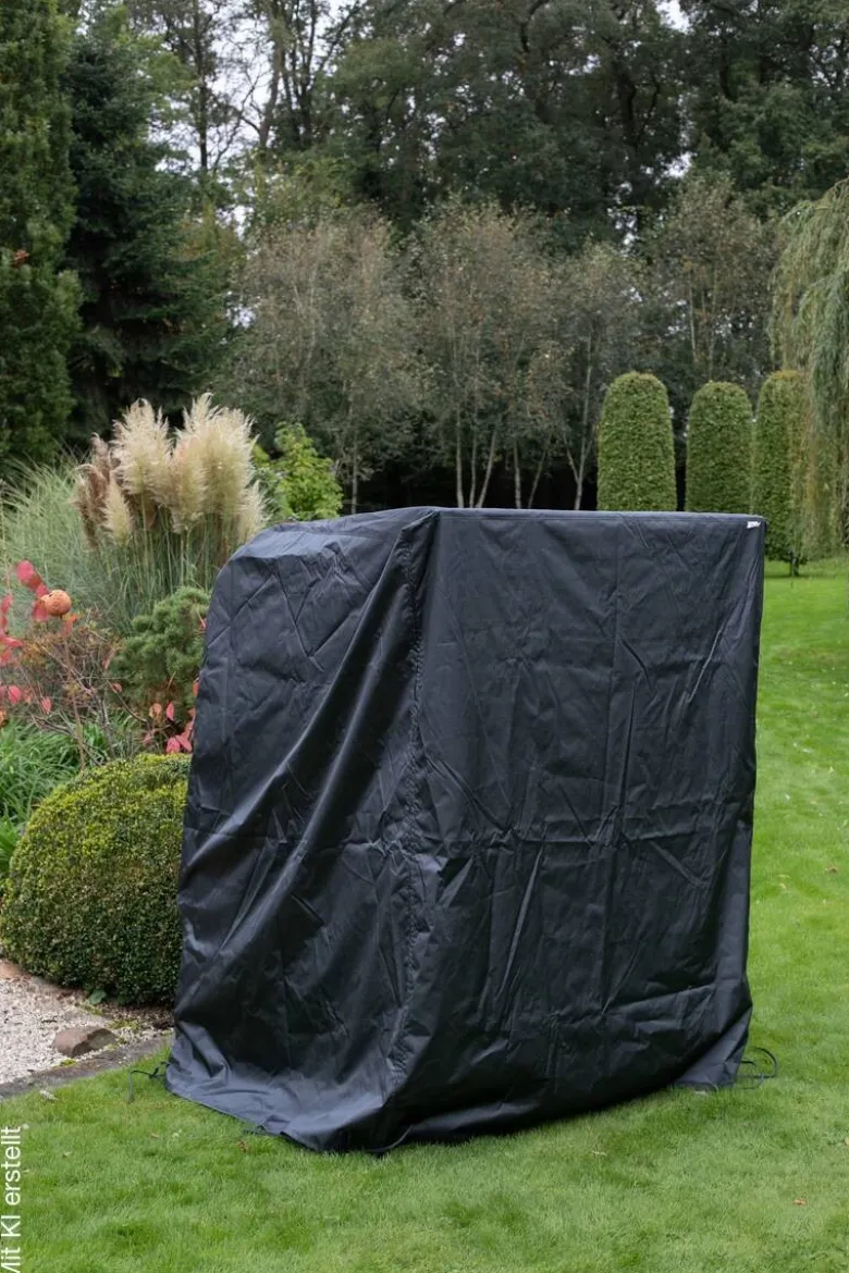 deVries Strandkorb-Schutzhaube Premium Größe "XL" dunkelgrau Polyester B/H/T: ca. 135x165x95 cm