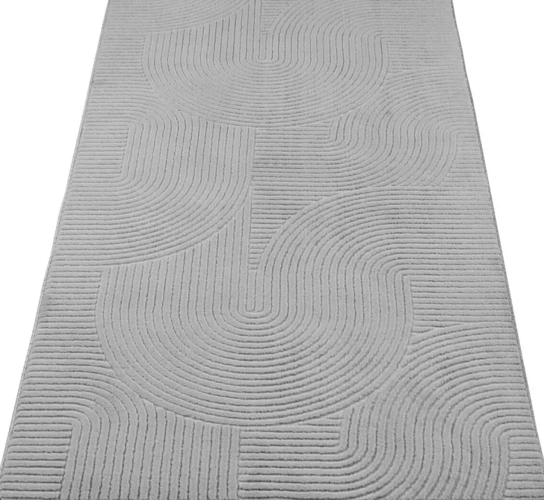 Dinarsu Teppich Stilo grau B/L: ca. 80x300 cm