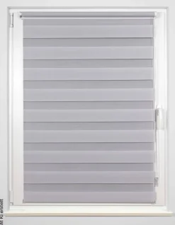 Doppelrollo Just grau B/L: ca. 70x210 cm
