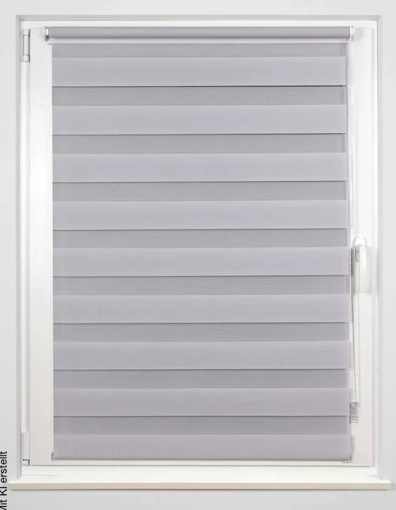 Doppelrollo Just grau B/L: ca. 70x210 cm