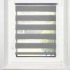 Doppelrollo mit Blende grau B/L: ca. 60x160 cm