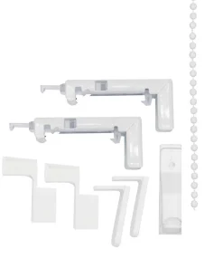 Doppelrollo mit Blende weiß B/L: ca. 110x160 cm