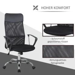 Drehstuhl A2-0093 schwarz