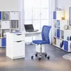 Drehstuhl Bonnie blau Metall Kunststoff