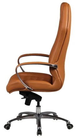 Drehstuhl braun Leder