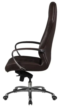 Drehstuhl braun Leder