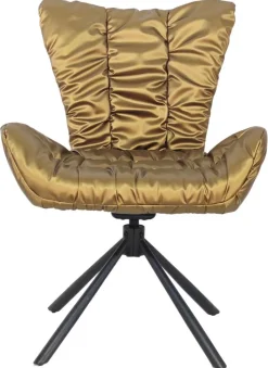Drehstuhl Brest gold Kunstleder Nylon B/H/T: ca. 67x91x65 cm