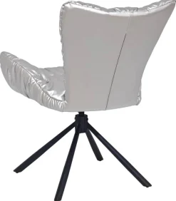Drehstuhl Brest silber Kunstleder Nylon B/T: ca. 67x65 cm