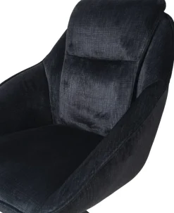 Drehstuhl Brisbane anthrazit Samt B/H/T: ca. 62x92x59 cm