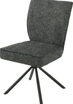 Drehstuhl Ellen anthrazit schwarz Metall B/H/T: ca. 49x89,5x62 cm