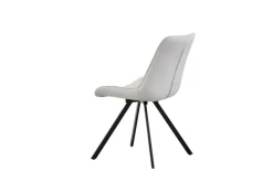 Drehstuhl EMILIA, 2er Set creme Webstoff B/H/T: ca. 52x85x61 cm