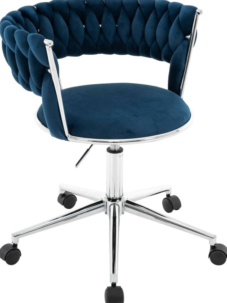 Drehstuhl FM-2393 petrol Chrom B/H/T: ca. 59x79,5x56 cm