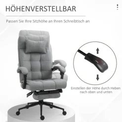 Drehstuhl 921-282GY hellgrau