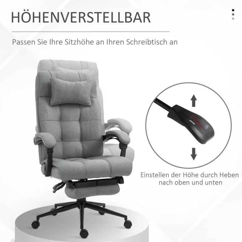 Drehstuhl 921-282GY hellgrau