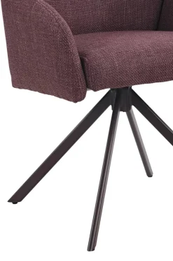 Drehstuhl Holly beere Microfaser Webstoff B/H/T: ca. 57x84x61 cm