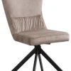 Drehstuhl Kate Cappuccino Samt B/H/T: ca. 51x97x67 cm