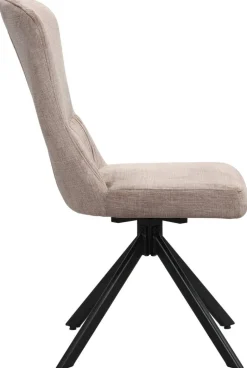 Drehstuhl Kate Cappuccino Samt B/H/T: ca. 51x97x67 cm