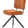 Drehstuhl orange Webstoff