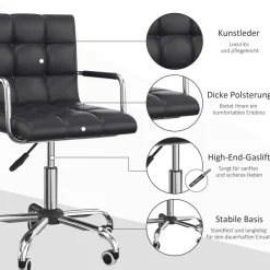 Drehstuhl 02-0697 schwarz